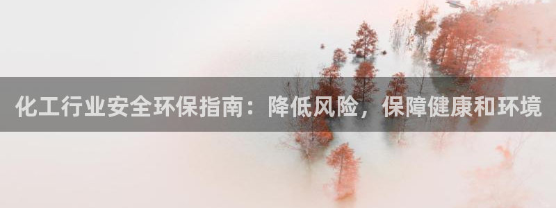 亿万先生mr网址：化工行业安全环保指南：降低风险，保障健康和环境