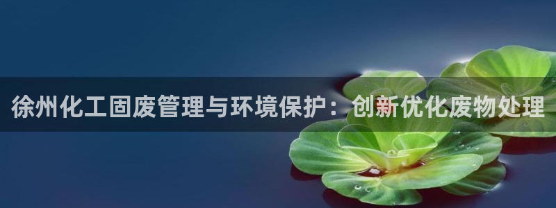 亿万先生mr01官网 - 亿万先生手机版入：徐州化工固废管理与环境保护：创新优化废物处理