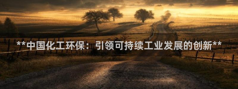 亿万网络科技有限公司ceo：**中国化工环保：引领可持续工业发展的创新**