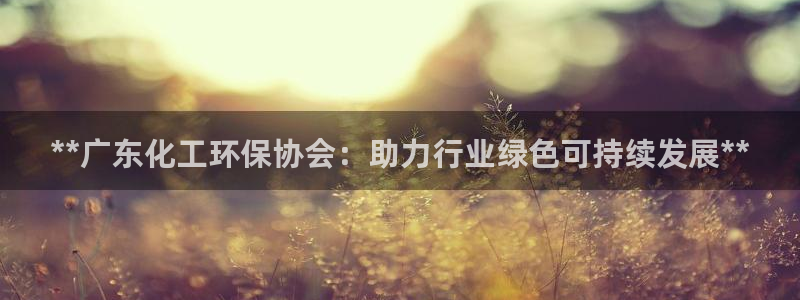亿万万作者：**广东化工环保协会：助力行业绿色可持续发展**