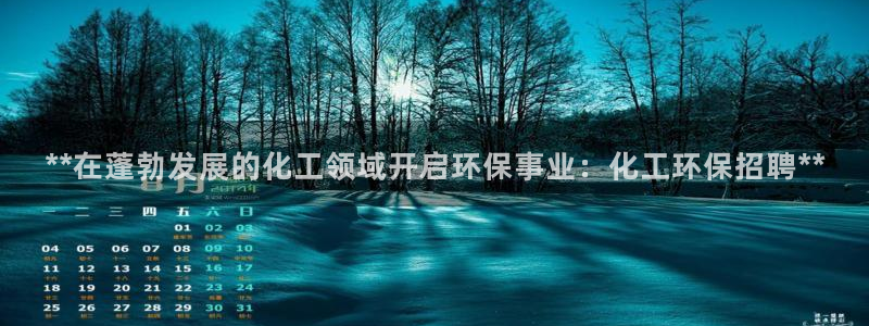 亿万官网字幕：**在蓬勃发展的化工领域开启环保事业：化工环保招聘**