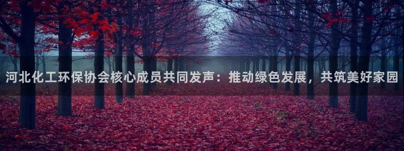 亿万剧集：河北化工环保协会核心成员共同发声：推动绿色发展，共筑美好家园
