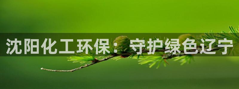 亿万先生客户端官网登录入口：沈阳化工环保：守护绿色辽宁