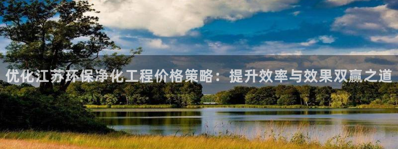 亿万剧集：优化江苏环保净化工程价格策略：提升效率与效果双赢之道