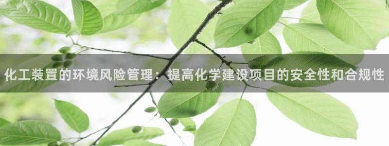 亿万网红：化工装置的环境风险管理：提高化学建设项目的安全性和合规性