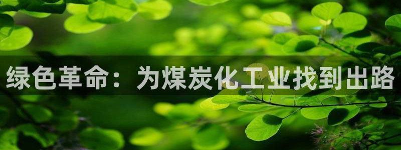 亿万堂官网：绿色革命：为煤炭化工业找到出路