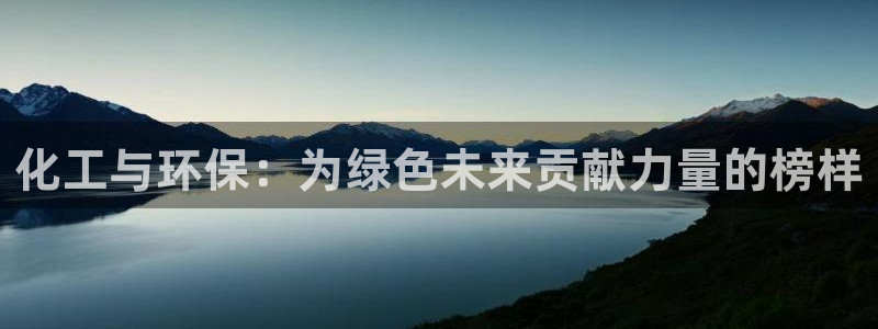 亿万 在线：化工与环保：为绿色未来贡献力量的榜样