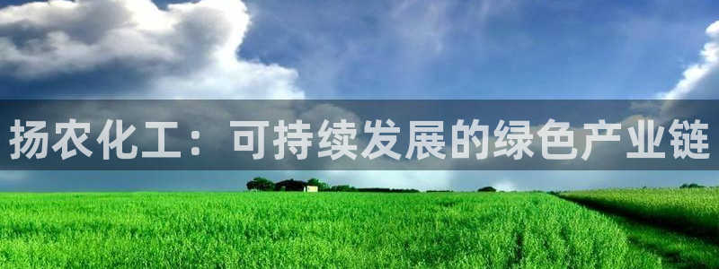 亿万首富游戏破解版无限钻石：扬农化工：可持续发展的绿色产业链
